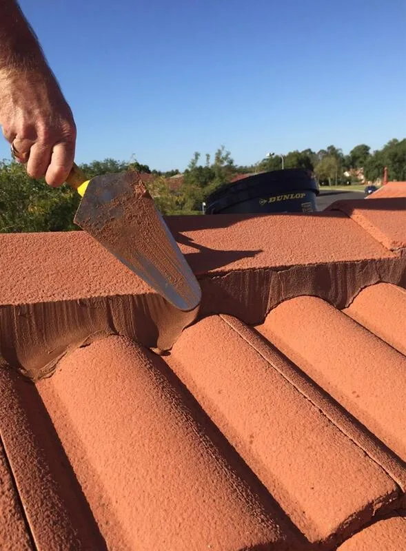Roof tile repair photo from Elite Roof Restorations current website